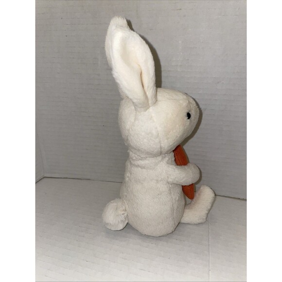 Jellycat Bobbi Bunny with Carrot Plush Easter Stuffed White Rabbit 9" Retired - Picture 6 of 10